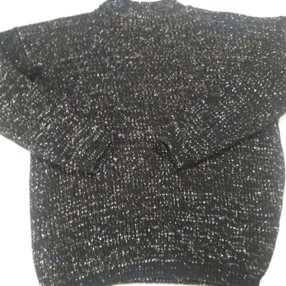 Boohoo black and metallic sweater with choker collar - Picture 4 of 9